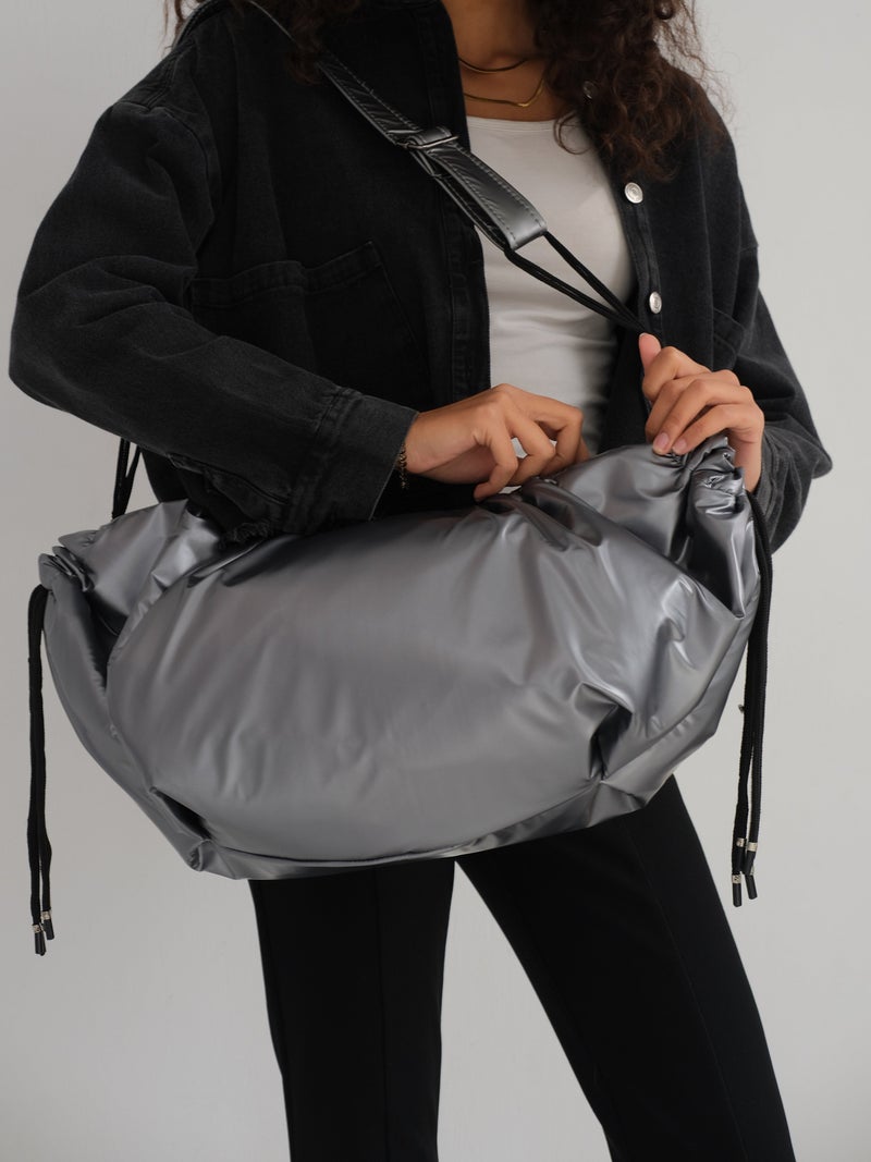 Zuri Bag Large string bag - Dark Silver - Image 2